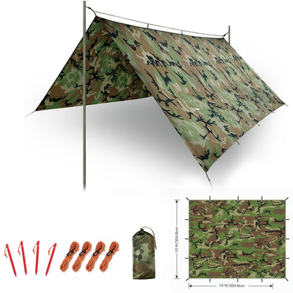 Camping Tarp Canopy with UV Protection – Portable Foldable Waterproof Shelter Tent for Backpacking, Hiking, Garden