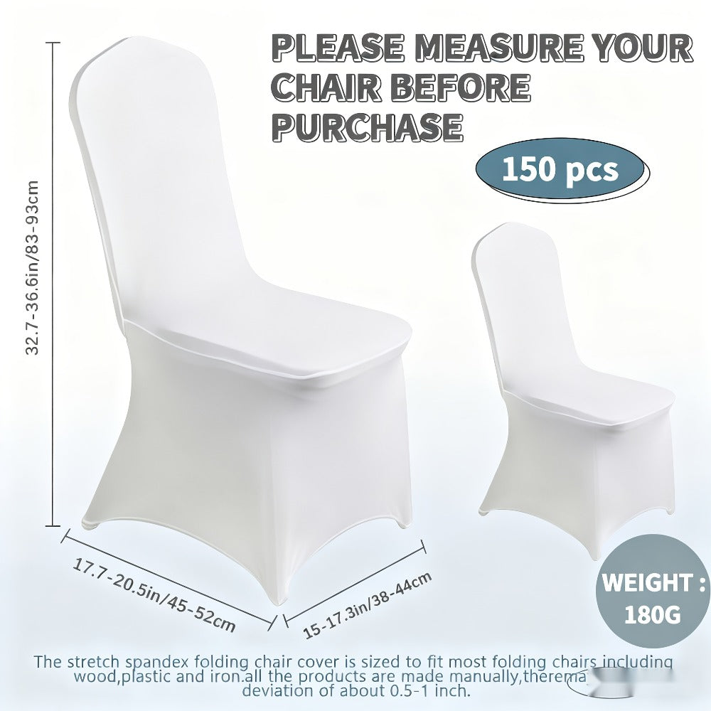 Spandex Chair Covers Bulk, Elastic Stretch Universal Fit Banquet Chair Protectors, Wedding Chair Covers for Weddings