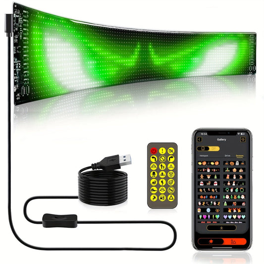 Flexible LED Matrix Display Sign Programmable Scrolling Text - Devil Eyes High Refresh Rate for an Everyday Personal Care Routine