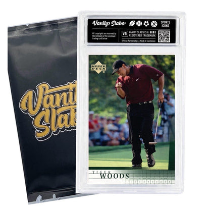 Trading Card Display Slab by Vanity Slabs, Crystal Clear 35pt Card Case + Free Random Trading Card