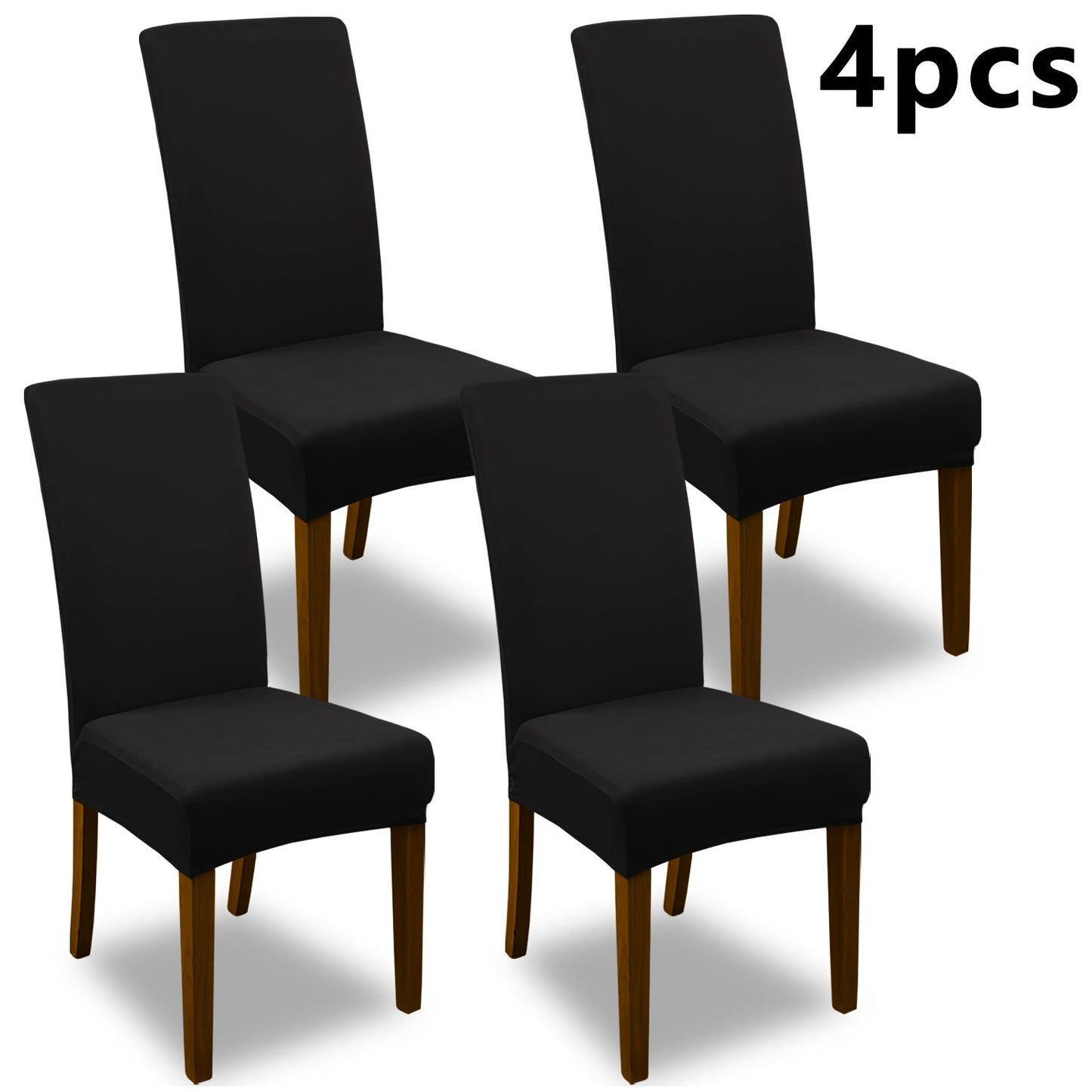 Chair Cover Set of 4 or 6 Stretch Jacquard Dining Slipcovers in Nine Available Color Choices
