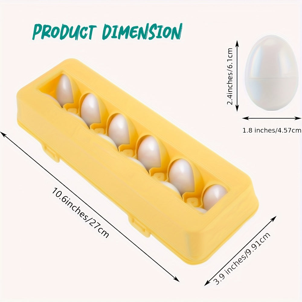 Color & Shape Matching Eggs Toy for Toddlers, Montessori Sorter Puzzle Set, Sensory Early Learning Fine Motor Skills Toy