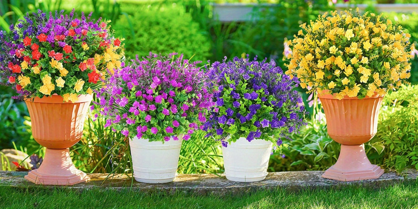 Artificial Flowers Multicolor Daisy Bundles in 9, 18, 27 or 36-Pack Options for Planter Displays