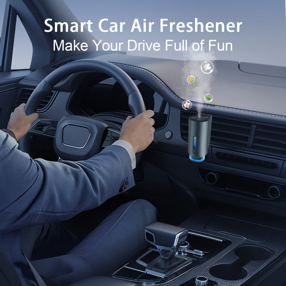 Car Air Freshener Diffuser USB Aromatherapy Humidifier with 3 6 10 Bottles Essential Oils for Entryways, Bedrooms and Living Spaces