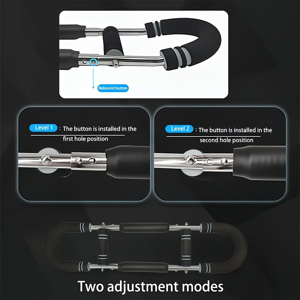 Fitness Equipment U-Shaped Spring Resistance Bar with Three Levels Two Modes and Three Color Options