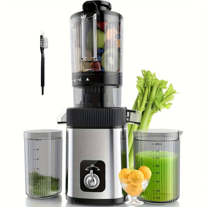 Cold Press Juicer Machine with Large Feed Chute - Slow Masticating Juicer for Whole Fruits & Vegetables