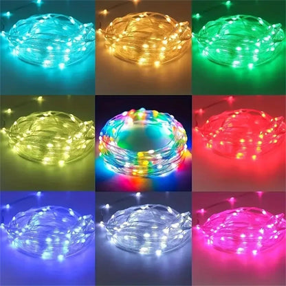 String Lights, RGB App-and-Remote-Control Fairy Lights with Music Sync, USB Power, IP65 Rating and Three Length Options