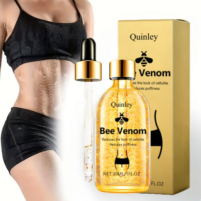 Bee Venom Body Oil 30ml Tightening Massage Oil with Honey Rosemary Extract for Waist Arms Legs Belly Nourishing Body Contouring Hot Oil