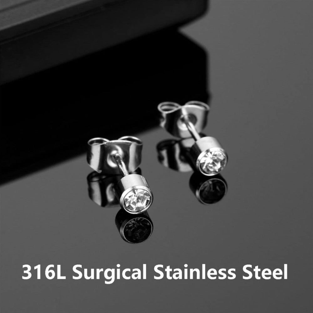 Ear Piercing Gun Kit with 24pcs Stainless Steel Studs, Professional Self Piercing Tool for Ear & Nose with Marking Pen
