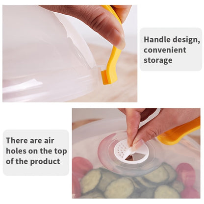 Microwave Food Cover Splash Guard 2 Pack with Steam Vent and Handle Plastic Splatter Guard for Home Cooking, Dining and Outdoor Meals