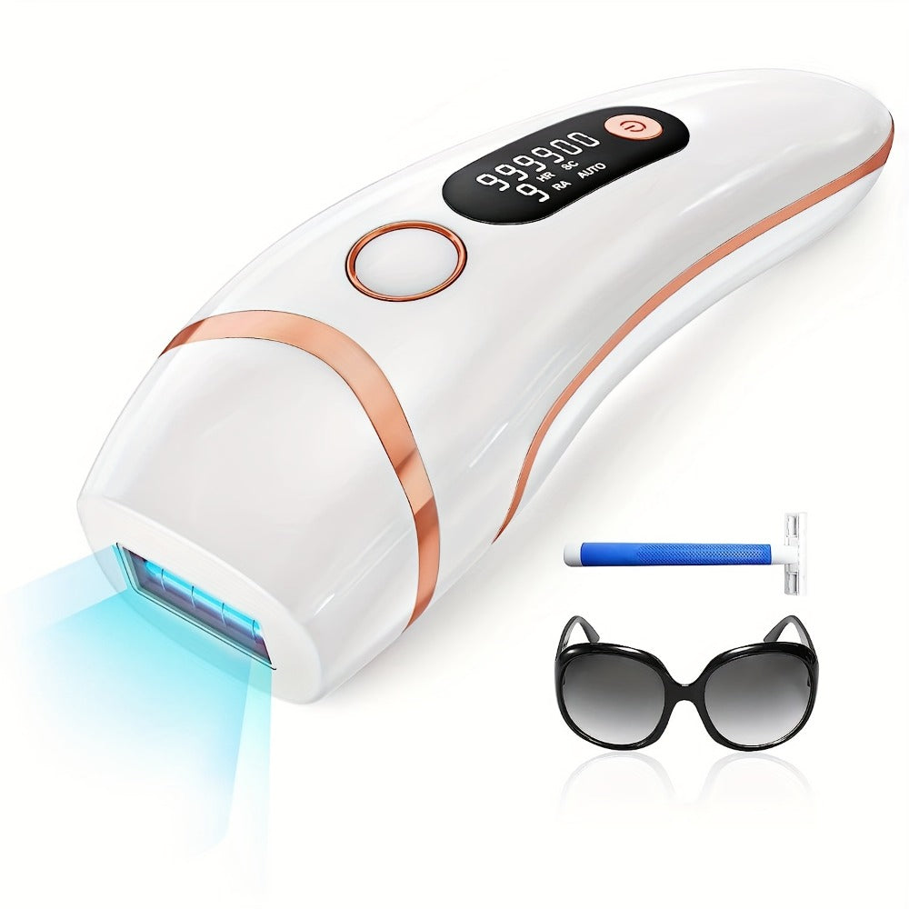 IPL Hair Removal Device for Women & Men, 999, 000 Flashes Permanent Hair Remover with 3 Functions (HR/SC/RA)