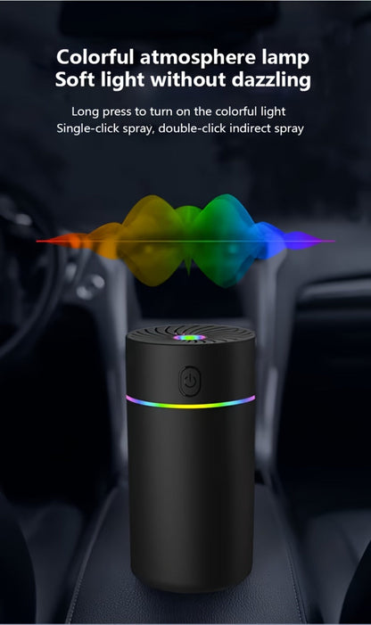 USB Cool Mist Humidifier with Color-Changing Night Light, Portable Desktop Car Aromatherapy Humidifier Nano Fine Mist Facial Steamer