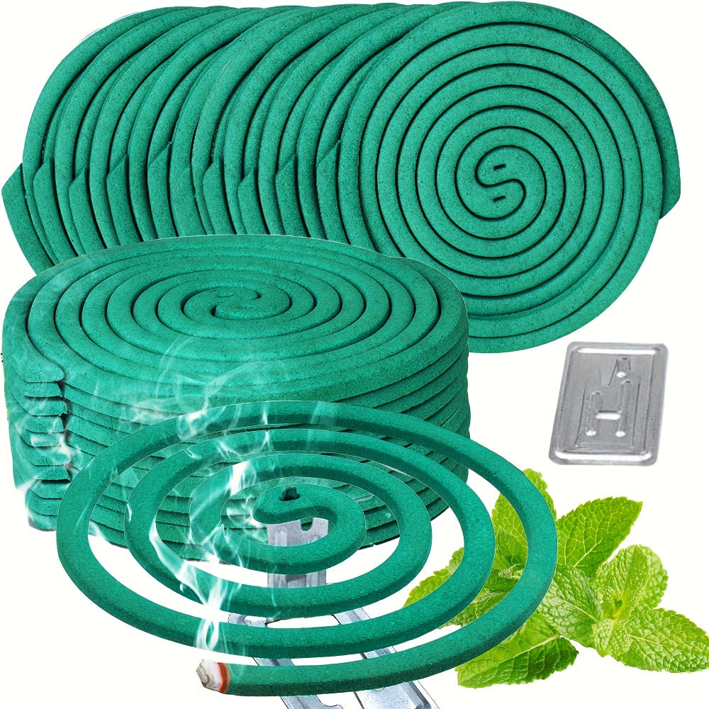 Lemongrass Spiral Incense Coils 10 Pack - Large Natural Herbal Incense for Outdoor Patio, Camping