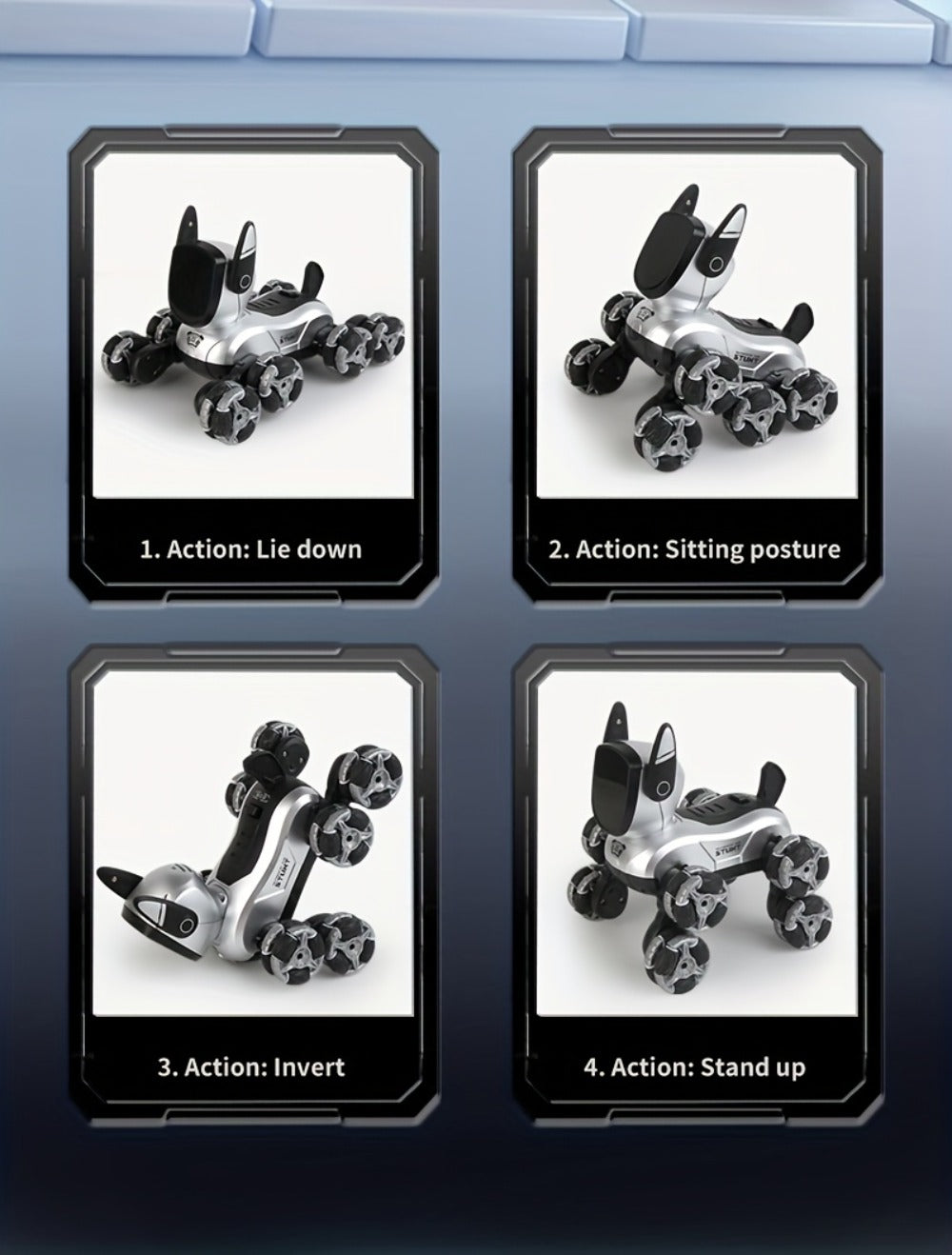 Robot Dog Toy for Kids, RC Smart Interactive Electronic Pet with Remote Control, Music & Action Show