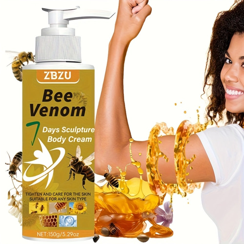 Skin Tightening Body Cream with Bee Venom & Collagen – 7-Day Rapid Firming Lotion for Arms, Abdomen, Thighs & Buttocks | Vitamin C