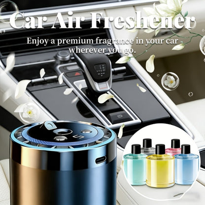 4-in-1 Car Air Freshener Diffuser with Starry Sky Projection – Aromatherapy Humidifier Dynamic Ambient Light, USB Powered