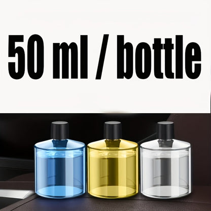 Car Fragrance Diffuser Refill Liquid – 5 Bottles 1.69oz Each, 5 Scents (Hilton, Gardenia, Osmanthus, Ocean, Cologne)