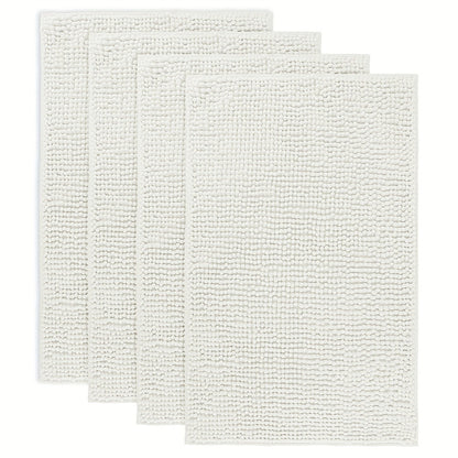 Chenille Bath Rug Extra Thick Bathroom Mat, Multiple Sizes & Colors for Entryways, Bedrooms and Living Spaces