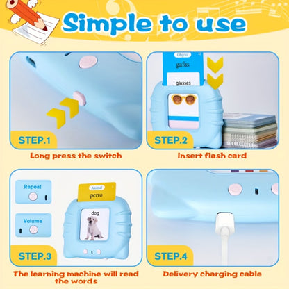 Bilingual English Speaking Flash Cards for Kids, 56 Cards 112 Visual Sight with the Listed Color, Size or Set Options for Everyday Use