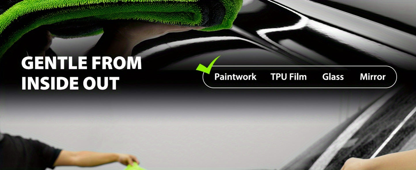 Car Drying Towel in 1400 GSM Microfiber with Two Size Options or Nine-Piece Wash Tool Bundle