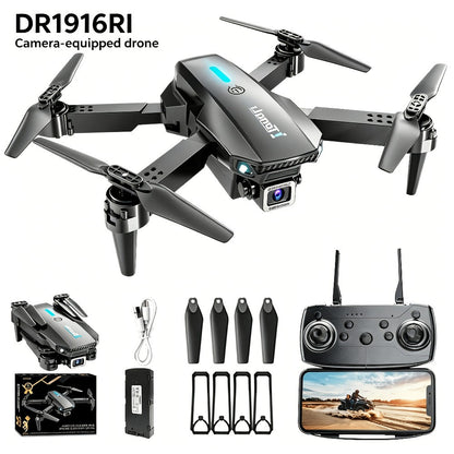 Foldable HD Camera Drone Free Storage Bag USB-C Charging 3D Flips Single or Dual Camera Built-in Screen Remote