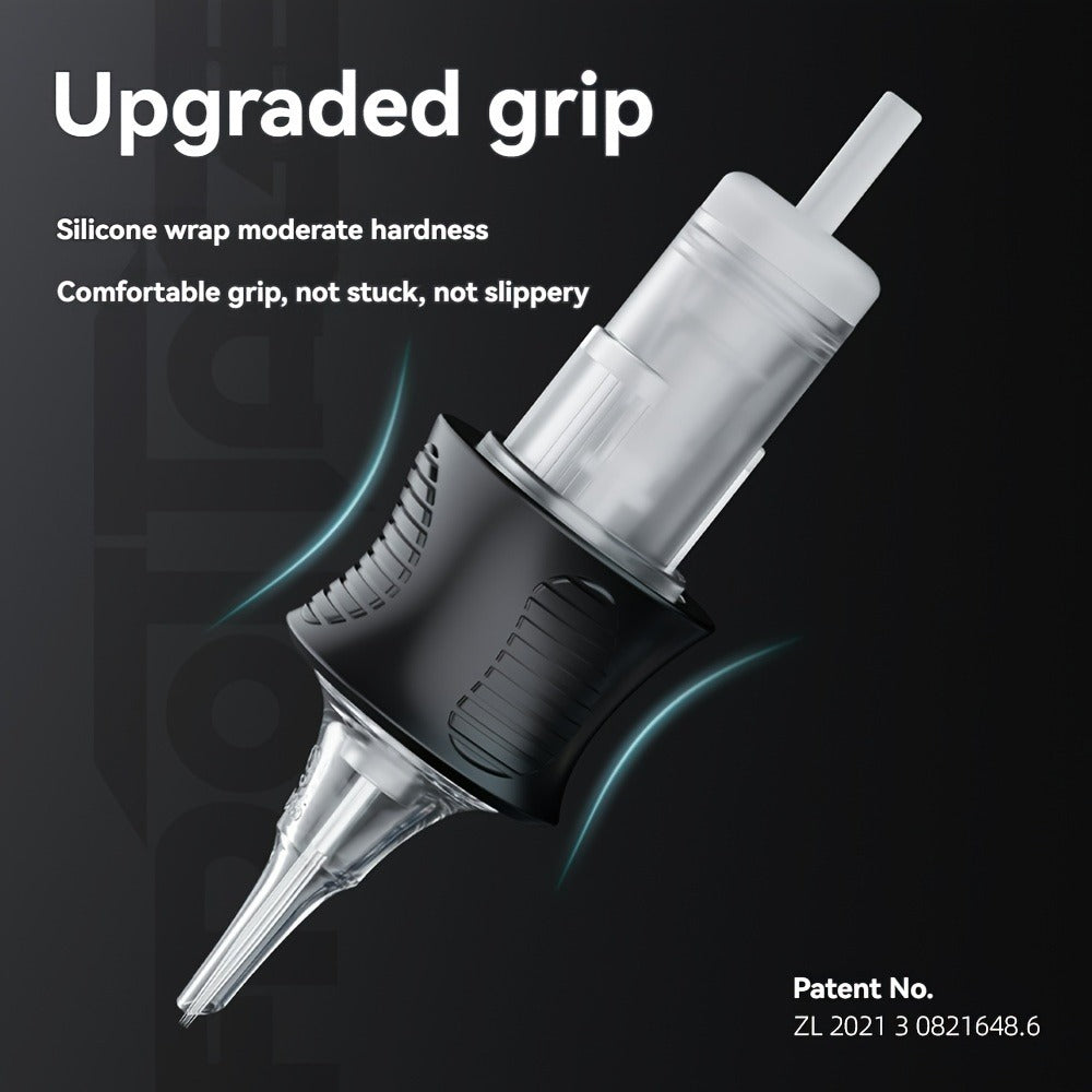 Tattoo Cartridge Needles with Frotage Label, 26 Retained RL RLT RS CM and M1 Cartridge Size Options