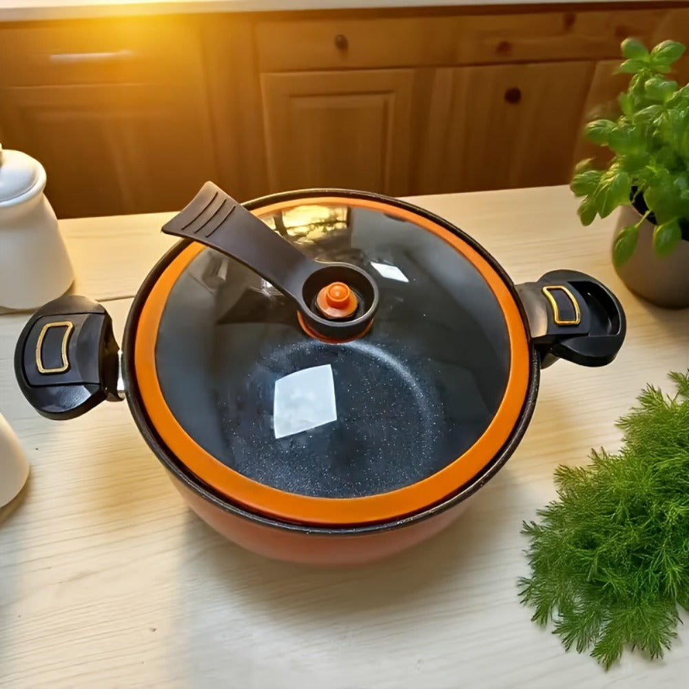 3QT Enameled Cast Iron Dutch Oven with Dual Handles, Fitted Lid and Three Color or Style Options