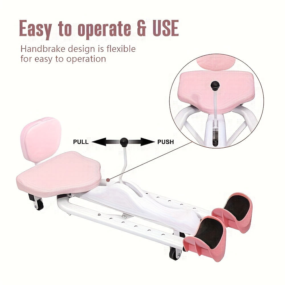 Leg Stretcher Splits Trainer 2-in-1 – 180° Adjustable, 7-Level Foot Support, Backrest & Plank Support, Foldable Ligament Stretcher for Yoga