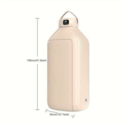 Mini Dryer Machine 600W Portable Clothes Dryer Dual Mode Quiet Operation Timer 1H 2H 8H Energy Efficient for Apartments Dorms RVs Travel