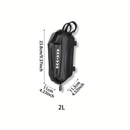 Electric Scooter Handlebar Bag Front Storage 2L Large Capacity – Portable Waterproof Handlebar Pouch for Phone, Wallet & Essentials