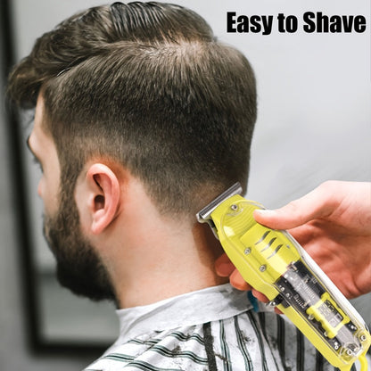Hair Clipper Kit for Men Cordless USB Rechargeable LCD Screen Beard Trimmer Hair Cutting Set for Entryways, Bedrooms and Living Spaces