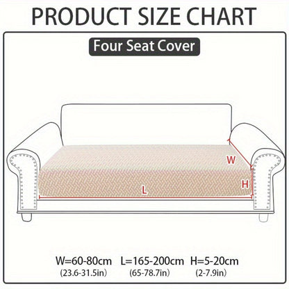 Sofa Cover Sectional Panel Options for Single to 4 Seats, Chaise, Armrest Pair or Backrest in Five Colors