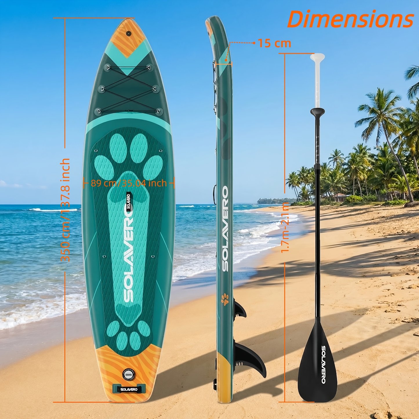 Stand Up Paddle Board Inflatable SUP 10'6" & 11'6" – Non-Slip EVA Deck, 180kg Capacity, All-in-One Accessories Kit with Pump