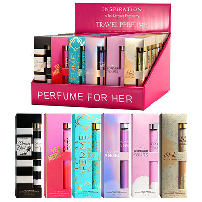 Women's Perfume Set Travel Size - 6 Piece Eau de Parfum Collection, Designer Fragrance Sampler Gift Set for Her