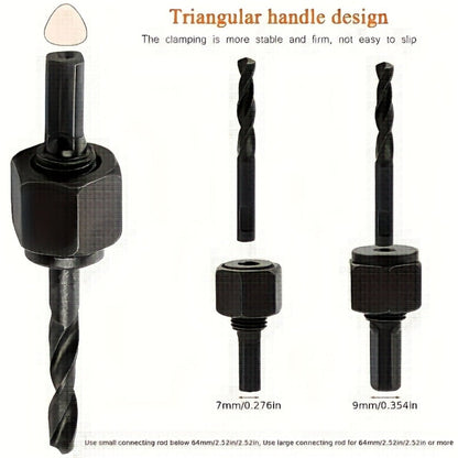 Hole Saw Set 8 Piece Kit 3/4 to 2-1/2 Inch 19mm-64mm Saw Blades with Mandrel and Allen Wrench for Drilling Softwood PVC Plastic Boards
