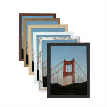 Picture Frames 12x16 Set of 3 – Classic Wood Poster Frames, Horizontal & Vertical Wall Hanging, Multi-Color Options for Bedroom Office