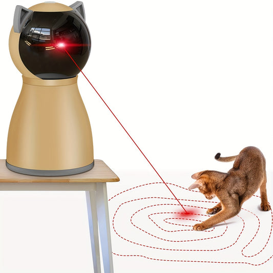 Automatic Cat Laser Toy Random Trajectory USB Rechargeable – Dual Motor Interactive Laser Pointer for Indoor Cats Kittens Dogs