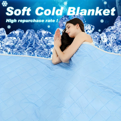 Cooling Blanket for Hot Sleepers, Knit Acrylic Throw Blanket, Breathable Air-Cooled Comforter for Summer