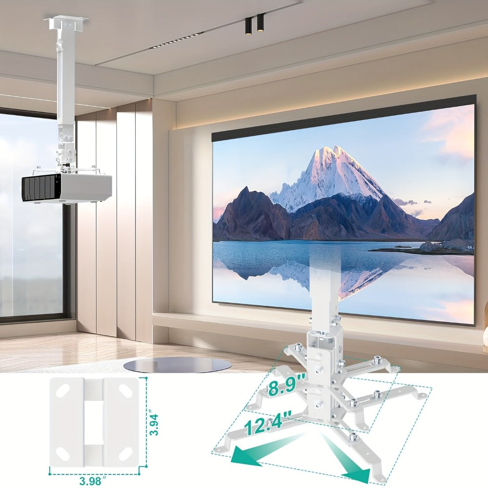 Ceiling Mounted Projector Bracket Adjustable Angle Height & Extendable Arm, Load for an Everyday Personal Care Routine