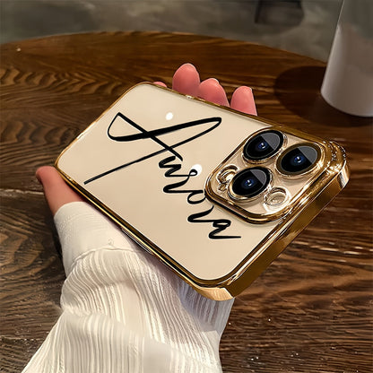 Custom Name Calligraphy Phone Case Personalized Transparent DIY Gift for iPhone for an Everyday Personal Care Routine