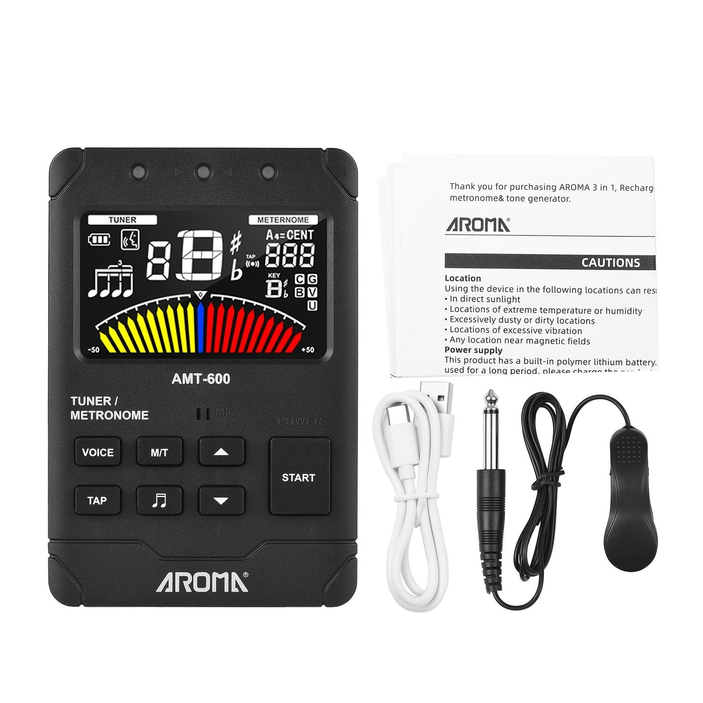 Chromatic Instrument Tuner shown in the AMT-600 option