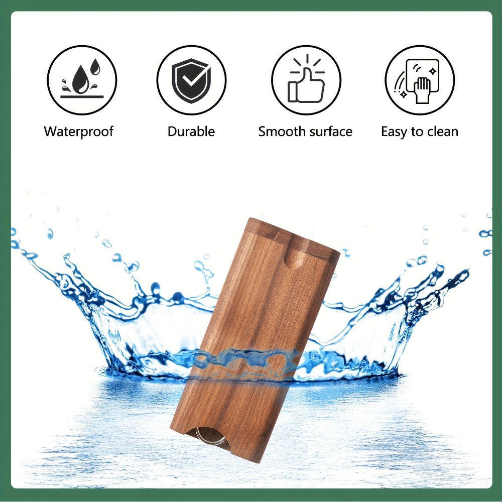 Cigarette Case - Wooden for Men Engraved Storage Box, Slim Portable Holder, Perfect - product detail view 4