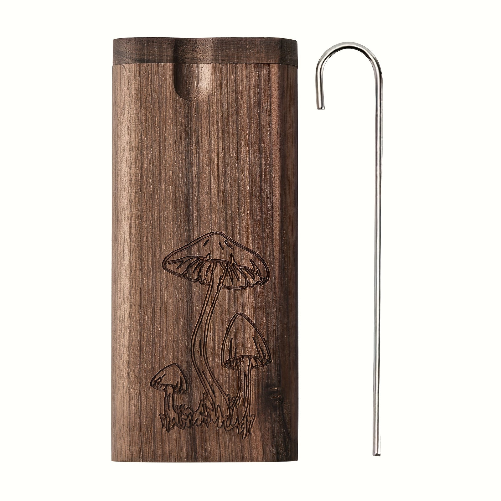 Cigarette Case - Wooden for Men Engraved Storage Box, Slim Portable Holder, Perfect - product detail view 17