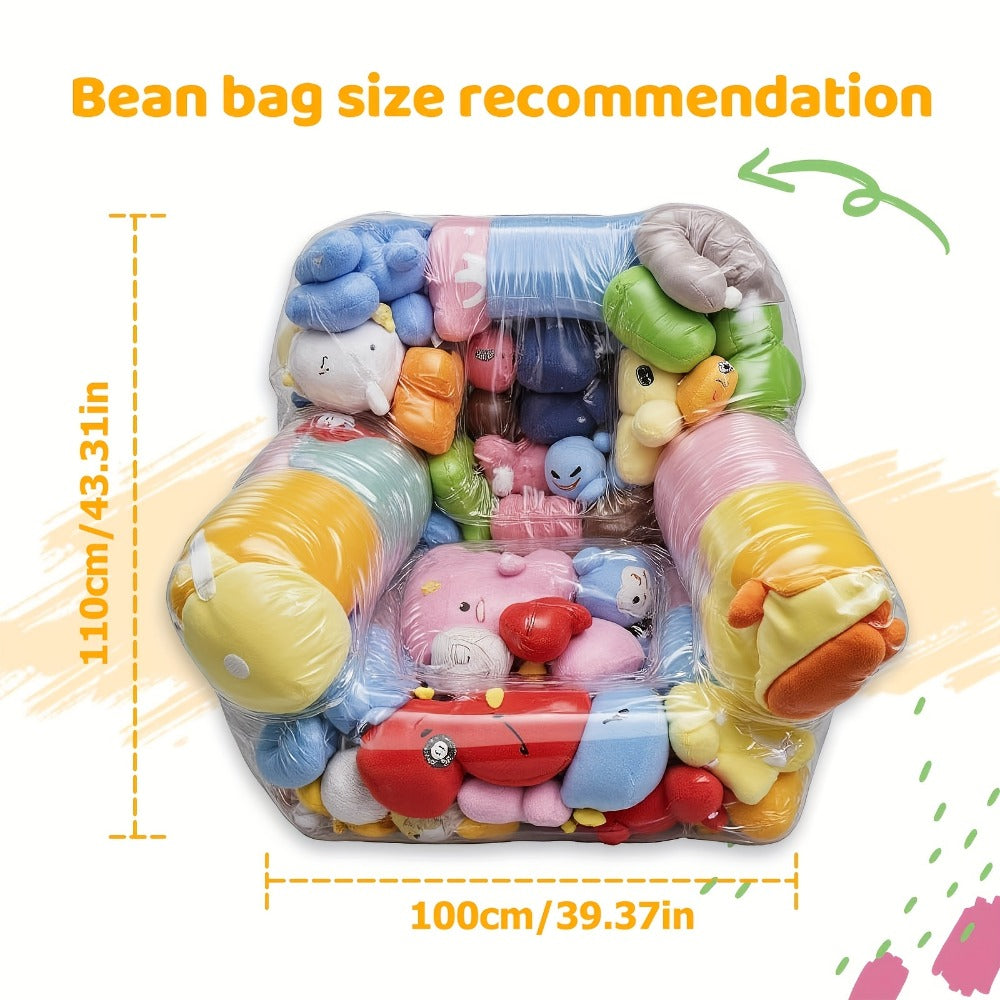 Clear Kids Storage Sofa with Large-Capacity Storage and Padded Seat for Kids' Room detail image - detail view 5