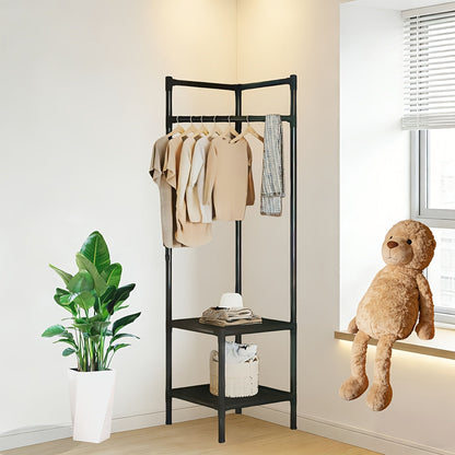 Coat Racks and Entryway Furniture shown in the Black Double-Layer Coat Rack option