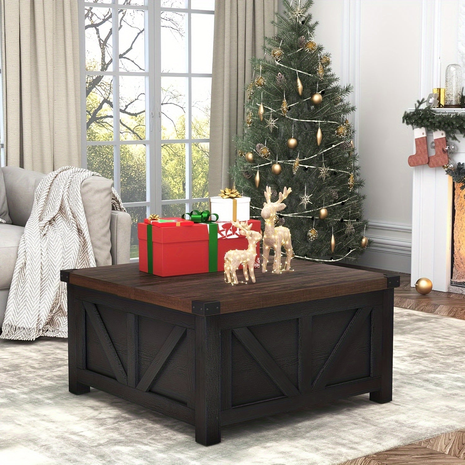 Coffee Table shown in the Black-BR-0258 option