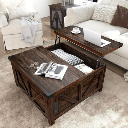 Coffee Table, Living Room Coffee Table for Work, Display, and Everyday Use detail image - detail view 5