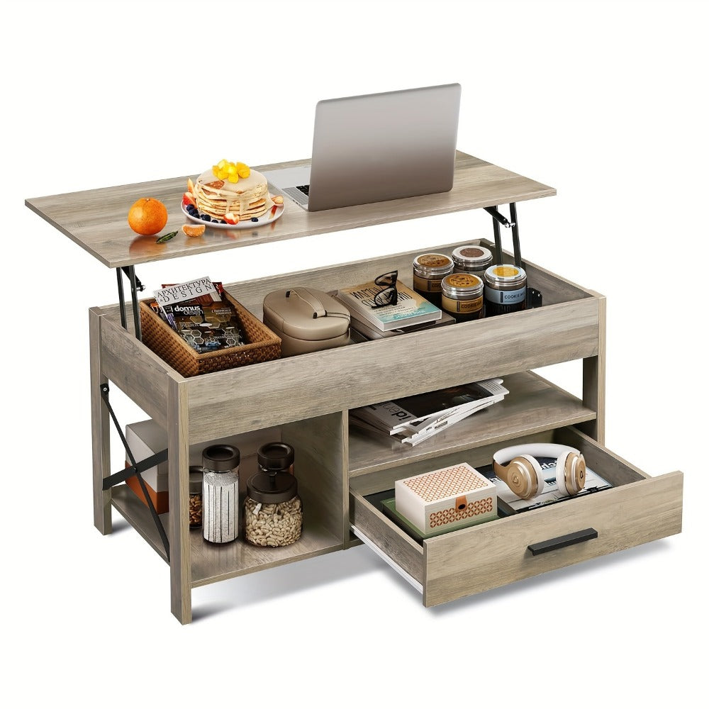 Coffee Table with Storage Drawers and Lift-Top Storage for Living Room detail image - detail view 9