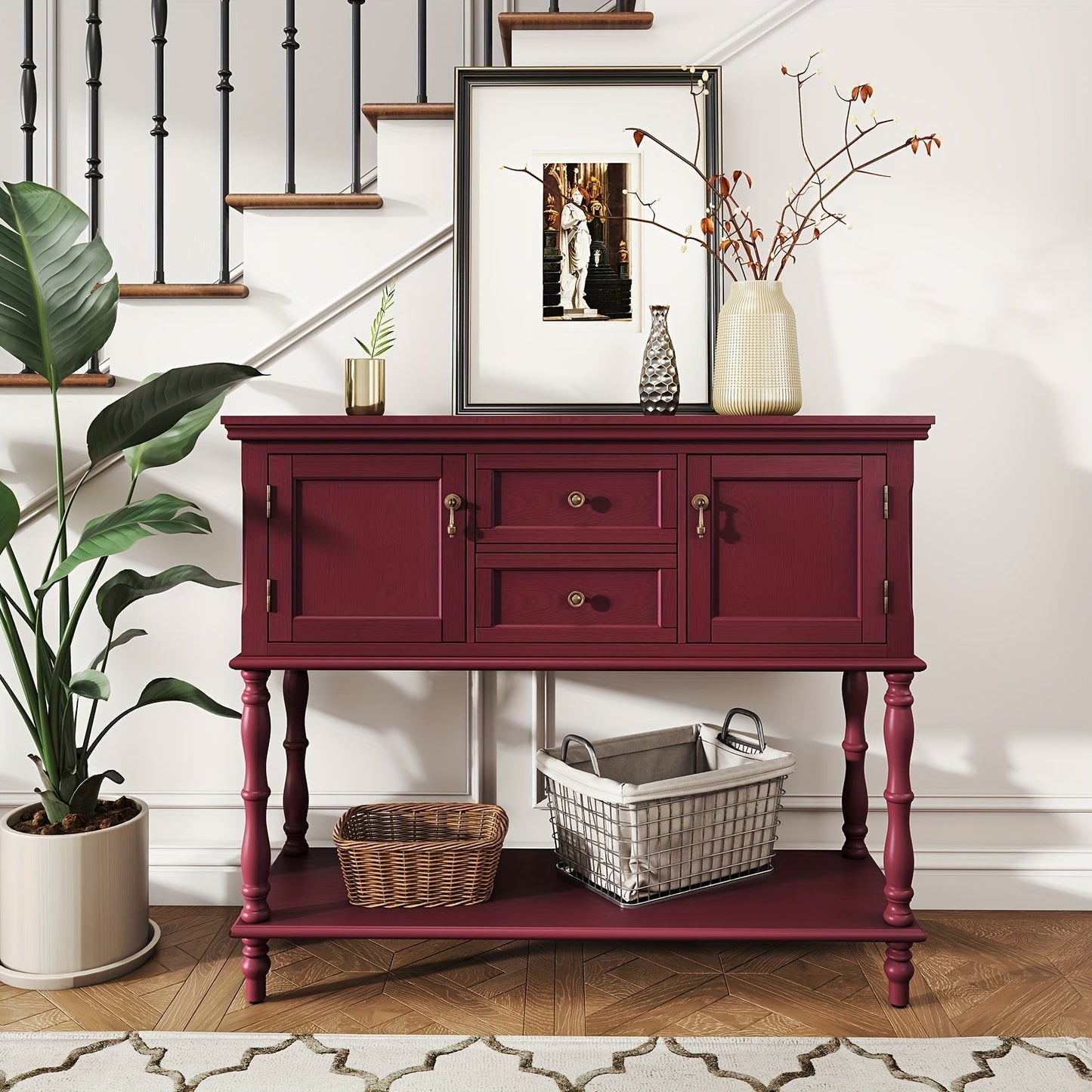 Console Table shown in the Red option
