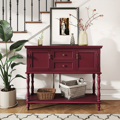 Console Table shown in the Red option
